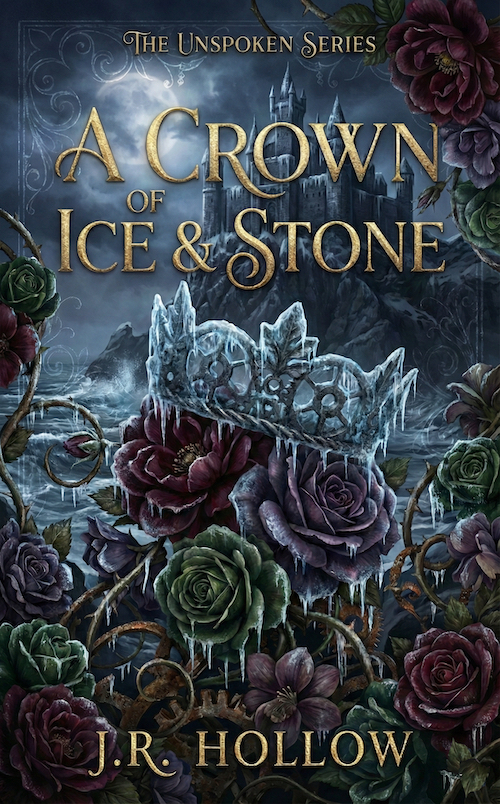 A Crown of Ice and Stone - Enemies to Lovers Fantasy Book Cover